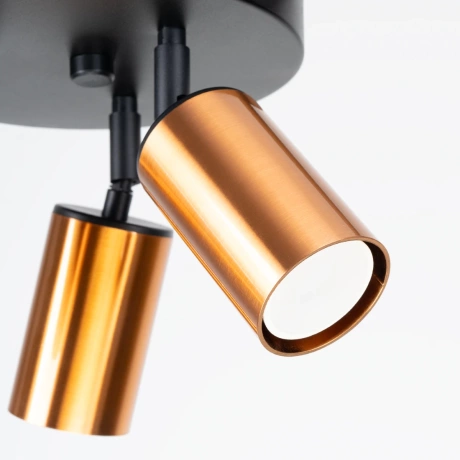 Lámpara de techo WINX 3P negro/cobre