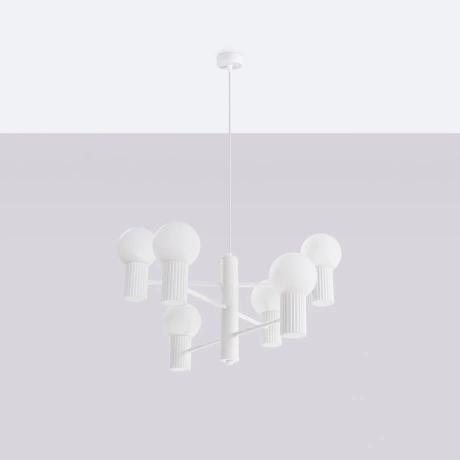 Araña HALO 6 blanca