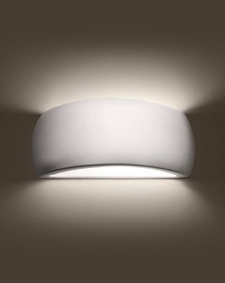 PONTIUS aplique lacado blanco brillo + 1x bombilla LED G9 3000K Warm 4.5W 510lm