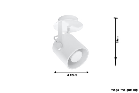 Plafond LAROSA 1 blanco