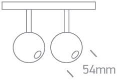 NOXE 2 LED negro 3000K 14W 1120lm