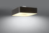 Plafond LOKKO 55 negro + 5x bombilla LED E27 4000K Fría 7,5W 650lm