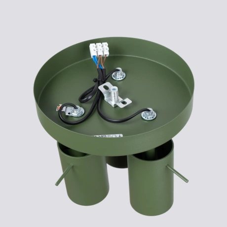 Plafón RING 3P verde oliva