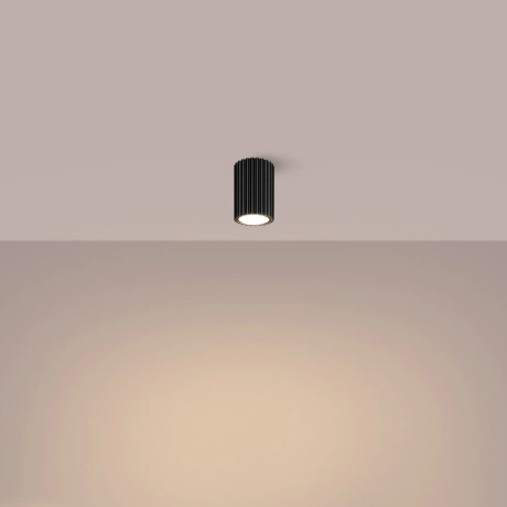 Lámpara de techo KARBON 10 negra