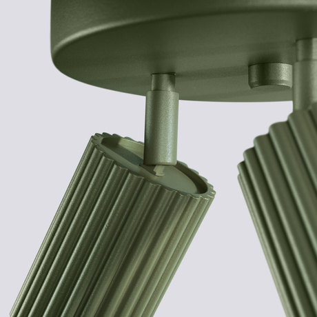 Lámpara de techo KARBON 3P verde oliva