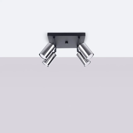 Lámpara de techo WINX 4 negro/cromo