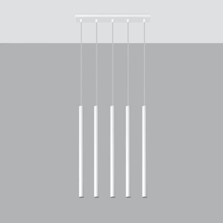Lámpara colgante PASTELO 5 blanco