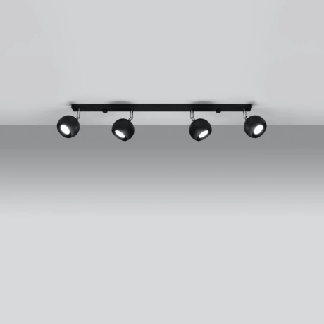 Lámpara de techo OCULARE 4L negra