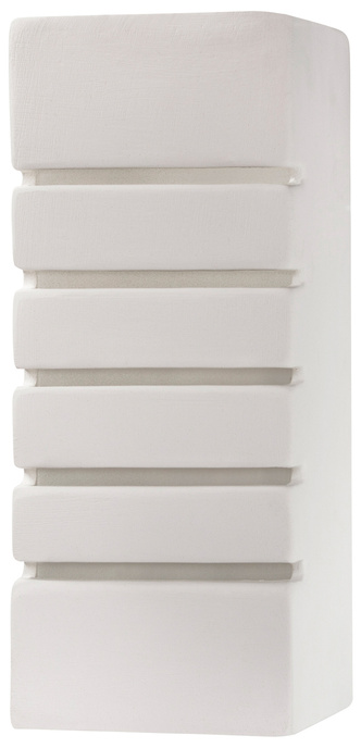 Aplique de cerámica SAMIR blanco + 1x bombilla LED E27 3000K Warm 7.5W 620lm