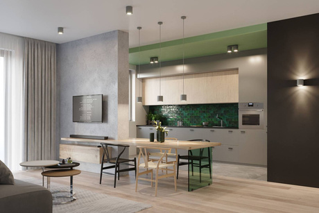 Plafond ORBIS 2 gris + 2x bombilla LED GU-10 4000K Fría 7W 630lm