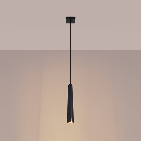 PRYSM Lámpara colgante 1 negro + 1x bombilla LED G9 4000K Frío 4,5W 460lm