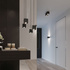 Plafond QUAD 1 negro + 1x bombilla LED GU-10 3000K Cálida 7W 620lm