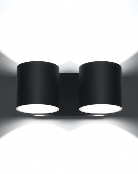 Aplique ORBIS 2 negro + 2x bombilla LED G9 3000K Cálido 4,5W 510lm