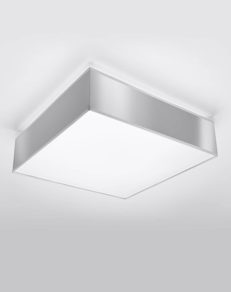 Plafón de techo HORUS 35 GRIS + 2x bombilla LED E27 4000K Fría 7,5W 650lm