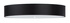 Plafond SKALA 80 negro + 6x bombilla LED E27 4000K Fría 7,5W 650lm