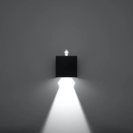 Aplique LUCA negro LED IP54