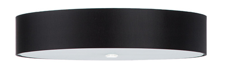 Plafond SKALA 70 negro + 6x bombilla LED E27 3000K Cálida 7,5W 620lm