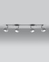 Plafond OCULARE 4L blanco + 4x Bombilla LED GU-10 4000K Fría 7W 630lm
