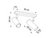 Plafond DIREZIONE 2 blanco +2x Bombilla LED GU-10 3000K Cálido 7W 620lm