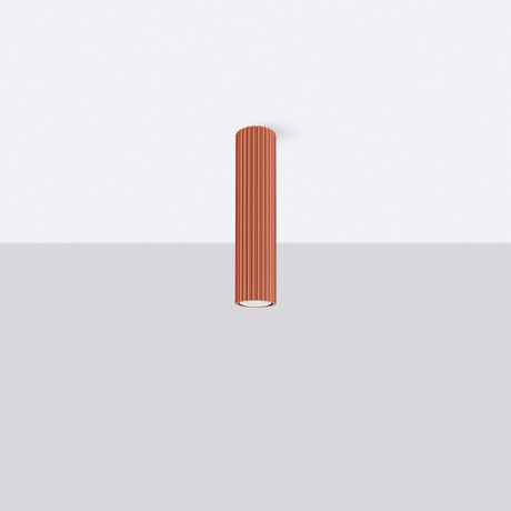 Lámpara de techo KARBON 30 rojo ocre