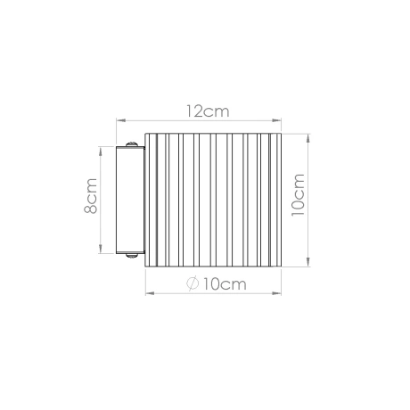 Lámpara de pared AURA taupe G9