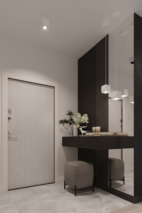 Lámpara colgante QUAD 1 blanco + 1x bombilla LED GU-10 4000K Fría 7W 630lm