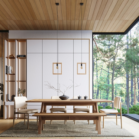 Lámpara colgante ARIES madera natural + 1x bombilla LED E27 4000K Frío 7,5W 690lm