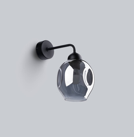 Aplique FILLAN 1 negro + 1x bombilla LED E27 4000K Fría 7,5W 690lm