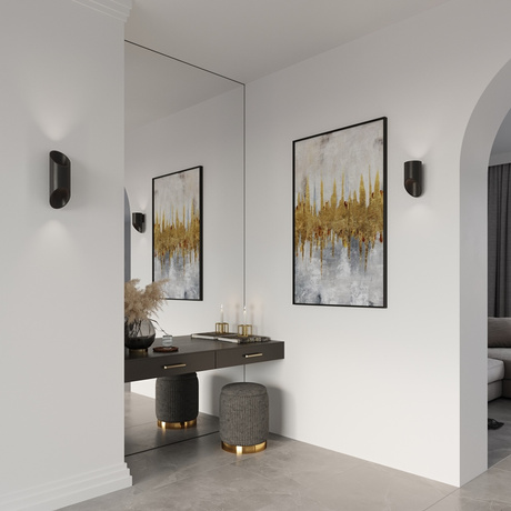 Aplique PENNE 30 negro + 1x bombilla LED G9 3000K Warm 4.5W 510lm