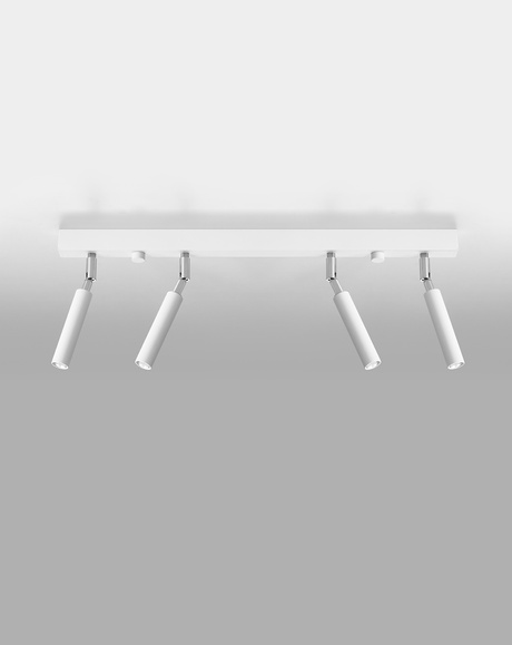 Plafond EYETECH 4 blanco + 4x bombilla LED G9 3000K Cálido 4.5W 510lm
