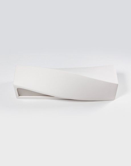 Aplique de cerámica SIGMA blanco + 1x bombilla LED E27 3000K Cálida 7,5W 620lm