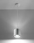 Lámpara colgante ORBIS 1 blanco + 1x bombilla LED GU-10 3000K Cálido 7W 620lm