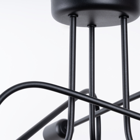 SUPEŁ 3 lámpara de araña negra = 3X E27 bombilla LED 3000K 7W 760lm