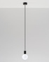 EDISON lámpara colgante negro + 1x bombilla LED E27 3000K Warm 7,5W 620lm
