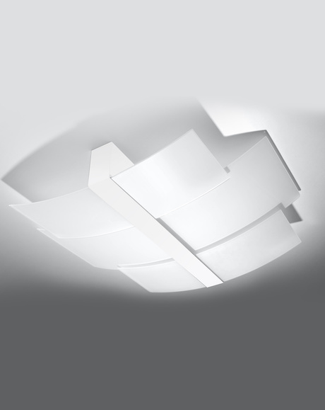 Plafond CELIA blanco + 3x Bombilla LED E27 3000K Cálido 7,5W 620lm