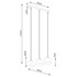 SAVAR 3 lámpara colgante negra + 3x bombilla LED E27 4000K Fría 7,5W 690lm