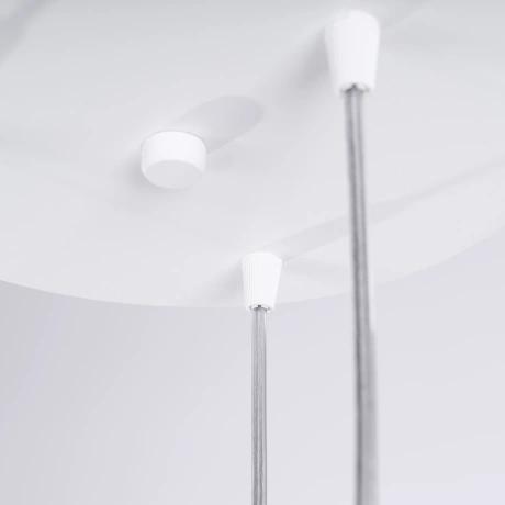 Lámpara colgante LAMI 3P blanca