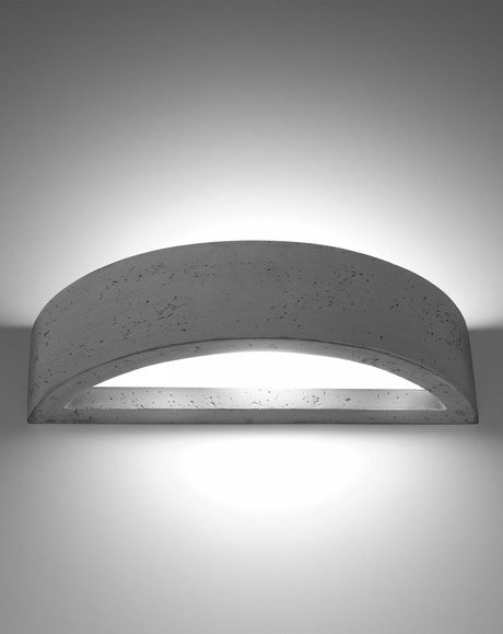 Aplique ATENA hormigón + 1x bombilla LED E27 4000K Fría 7,5W 650lm