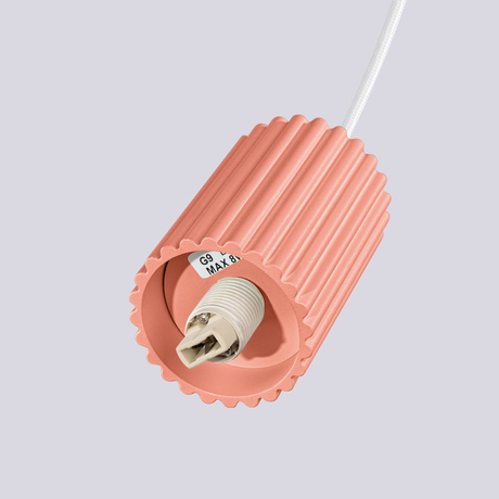 Lámpara colgante HALO 3P melocotón