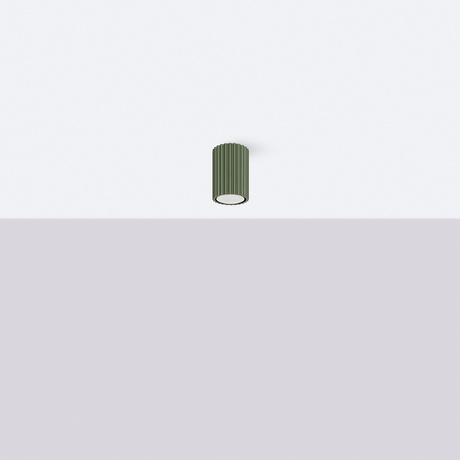 Lámpara de techo KARBON 10 verde oliva