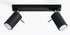 Plafond RING 2 negro + 2x bombilla LED GU-10 4000K Fría 7W 630lm