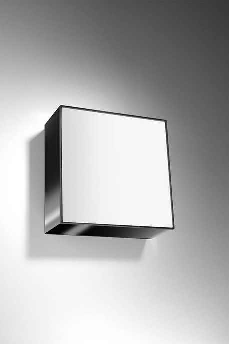 Plafón de techo HORUS 25 NEGRO + 1x bombilla LED E27 4000K Fría 7,5W 650lm