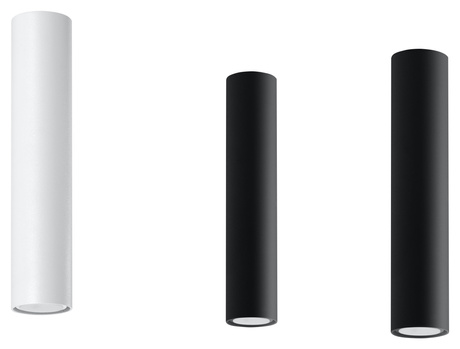 Plafond LAGOS 30 blanco + 1x bombilla LED GU-10 3000K Cálida 7W 620lm