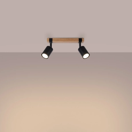 Lámpara de techo FAGER 2 negra