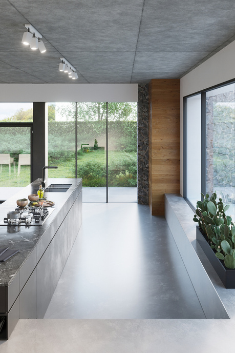 Plafond MERIDA 4L blanco + 4x Bombilla LED GU-10 4000K Fría 7W 630lm