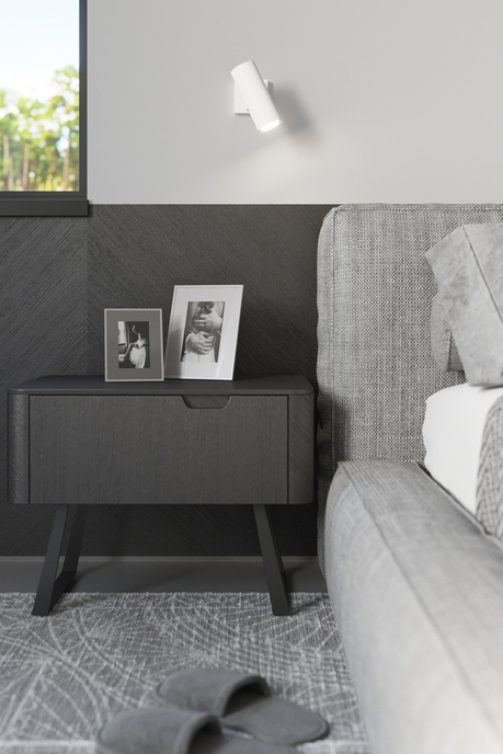 Plafond DIREZIONE 1 blanco + 1x bombilla LED GU-10 4000K Fría 7W 630lm