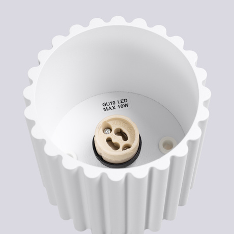 Plafón AURA 1 blanco GU10