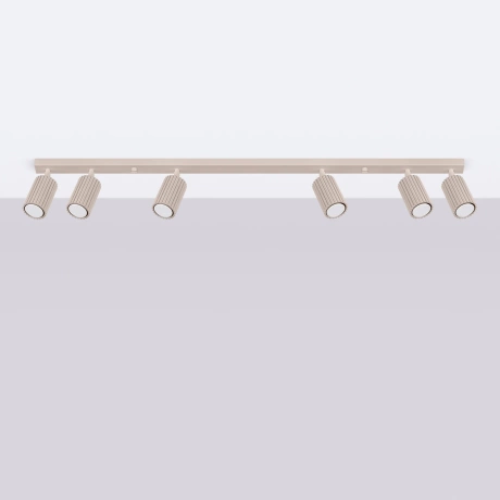 Lámpara de techo KARBON 6L taupe