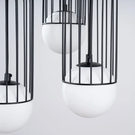 Lámpara colgante BRINA 3P negra