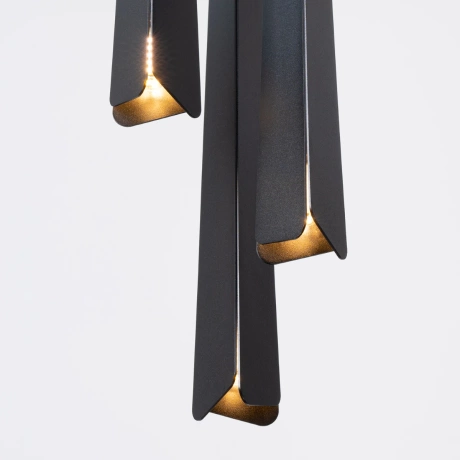 Lámpara colgante PRYSM 3P negra